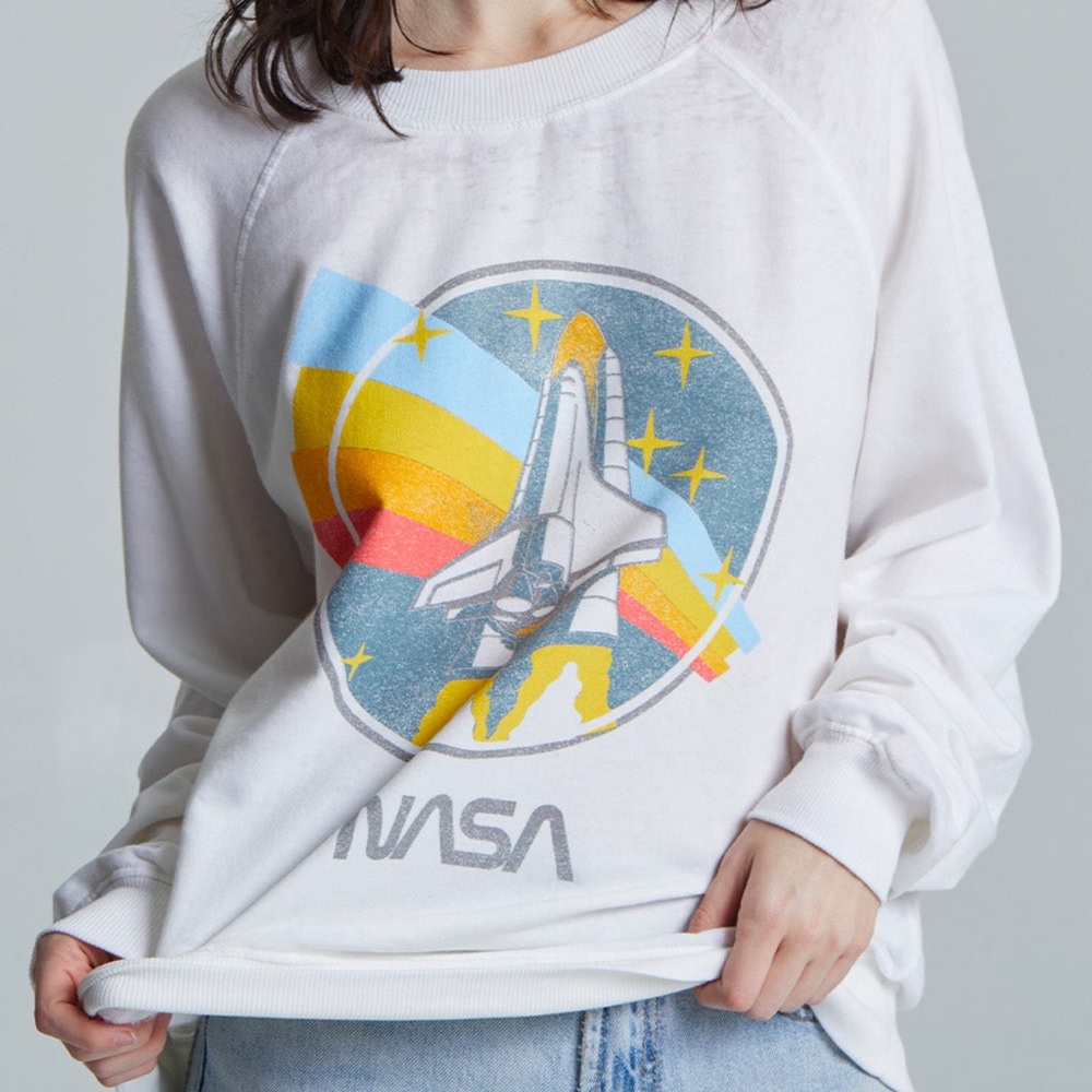 NASA recycled karma concert band sweatshirt OVERSIZED